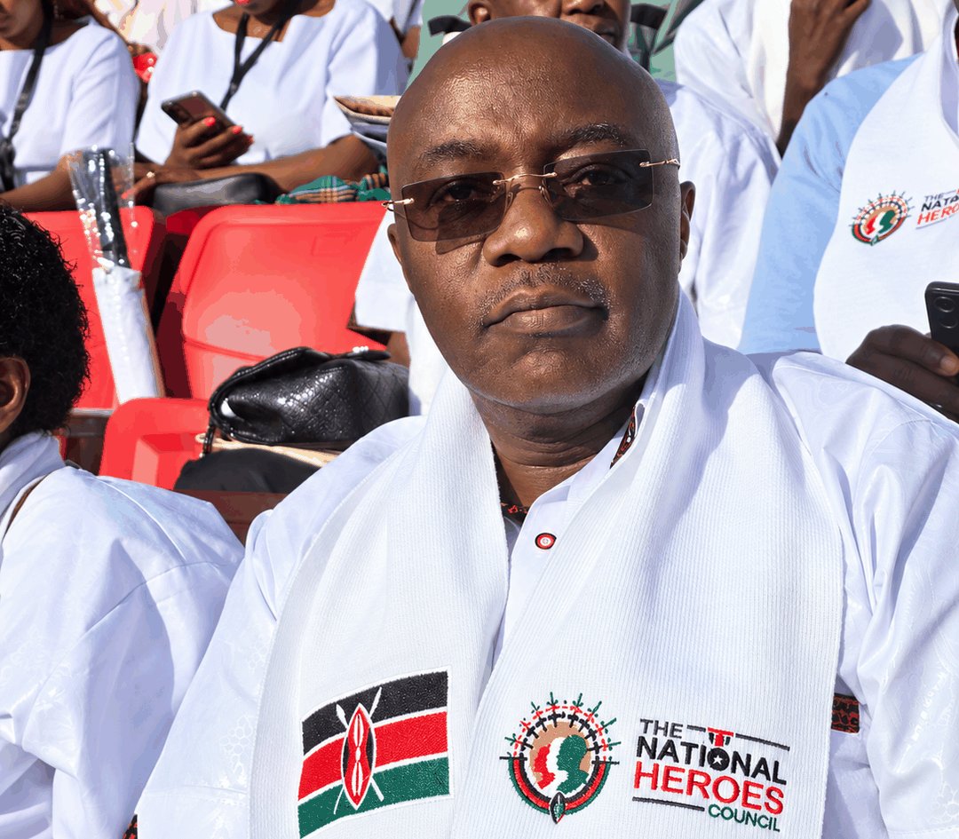 Kiarie Kamau, Managing Director and CEO of East African Educational Publishers, at the Mashujaa Day 2026 celebrations